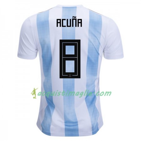 Divisa di Calcio Argentina Acuna 8 Prima Mondiali 2018